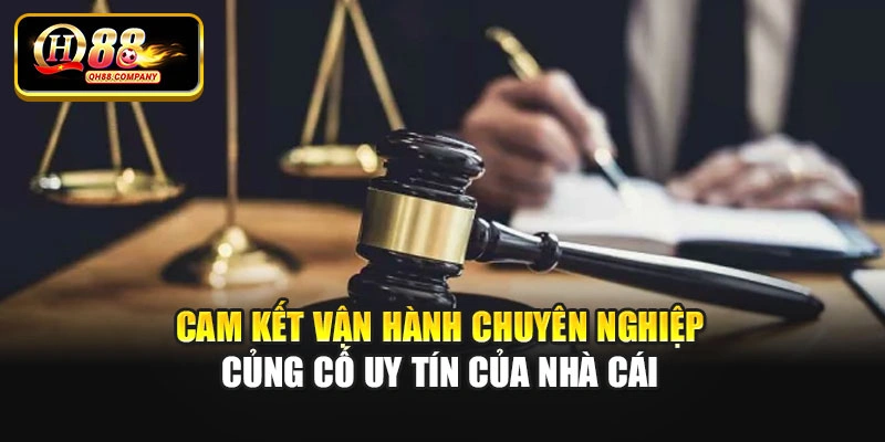 Cam kết vận hành chuyên nghiệp củng cố uy tín của nhà cái