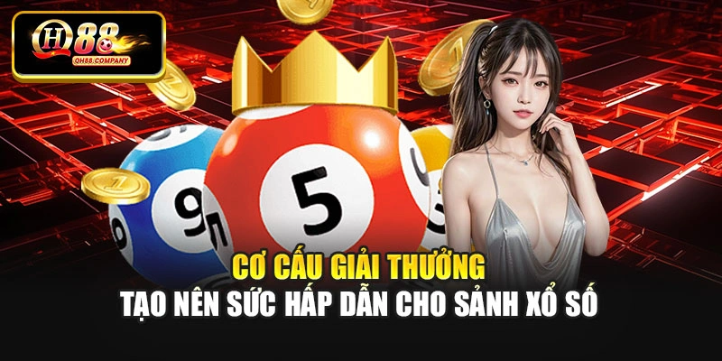 Cơ cấu giải thưởng tạo nên sức hấp dẫn cho sảnh xổ số